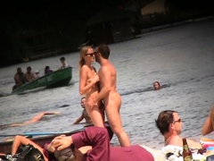 hard cock on the beach